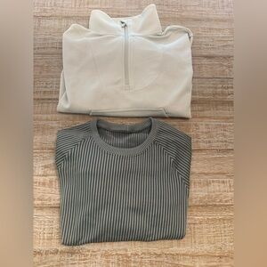Bundle! Lulu Striped Crewneck & Light Pullover Set